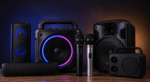 Iba't ibang karaoke speakers at wireless microphones na inihambing bilang mga nangungunang pagpipilian ngayong taon.
